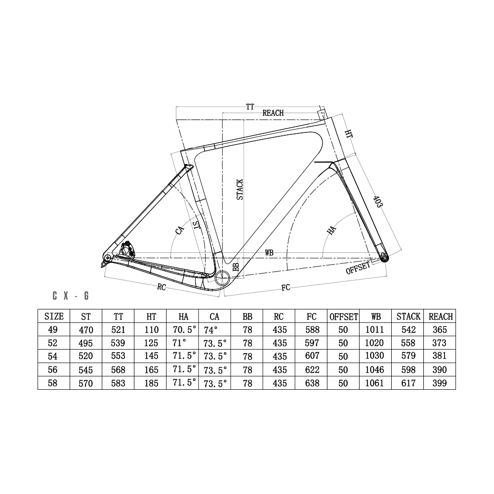 Aquila CX-G 2.0 Frame Set