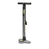 Blackburn Piston 2 Floor Pump - Grey & Hiviz yellow