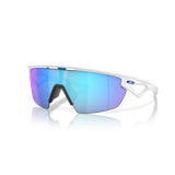 Oakley Sphaera Matt White w/ Prizm Sapphire Polarized Cycling Glasses