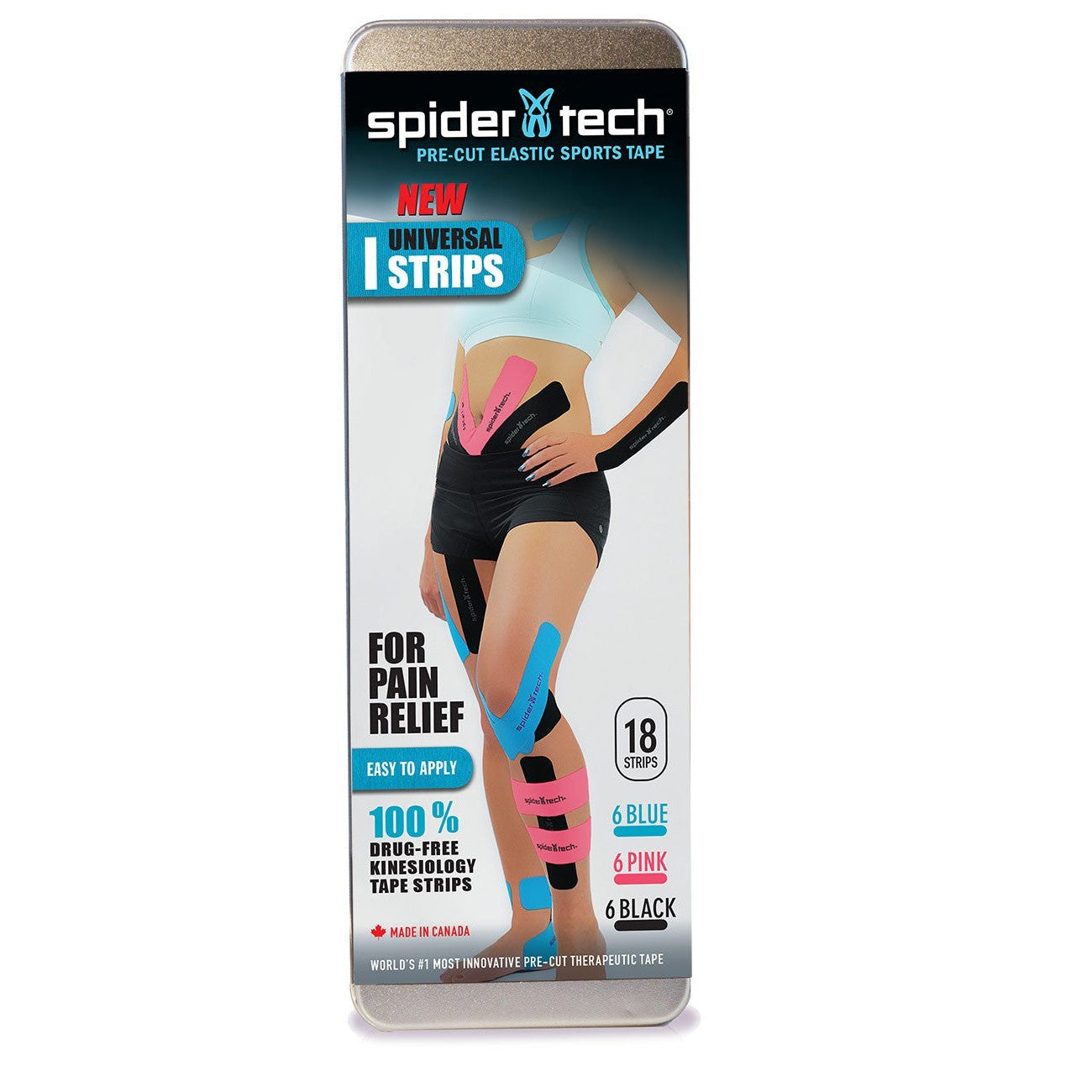 SpiderTech Universal Multipack -18pc Blue/Black/Pink